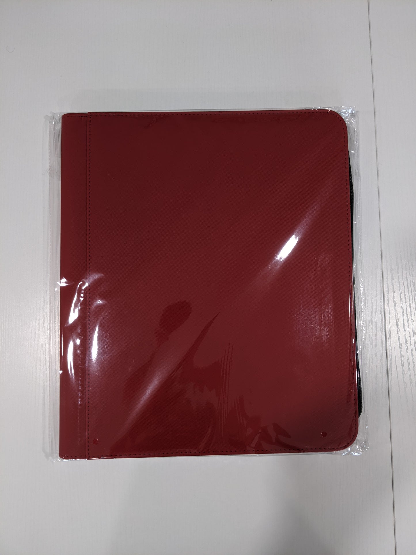 Generic 9-Pocket Zippered Toploader Binder - Red (Holds 252)