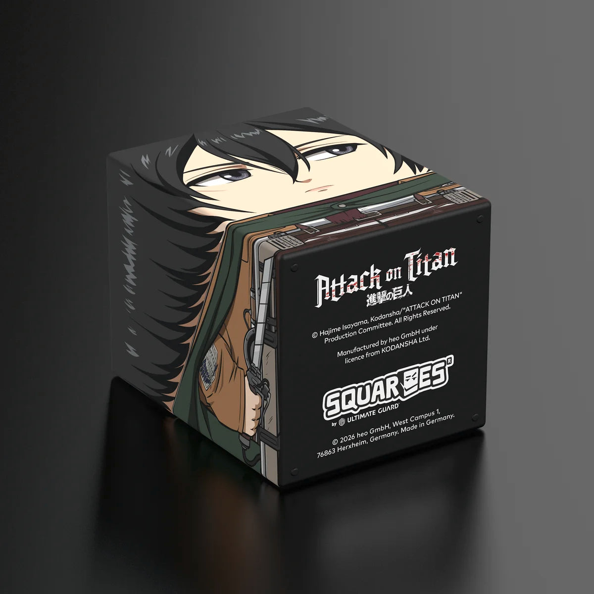 Squaroes Boulder 100+ Deck Box Attack on Titan Mikasa Ackermann 1ct