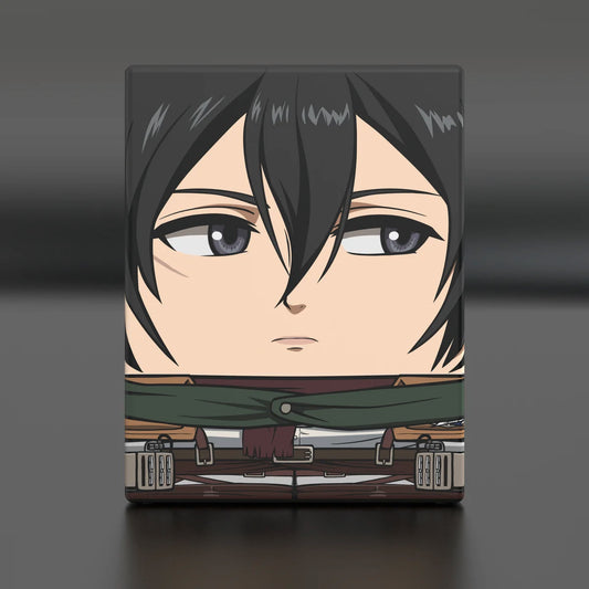 Squaroes Boulder 100+ Deck Box Attack on Titan Mikasa Ackermann 1ct