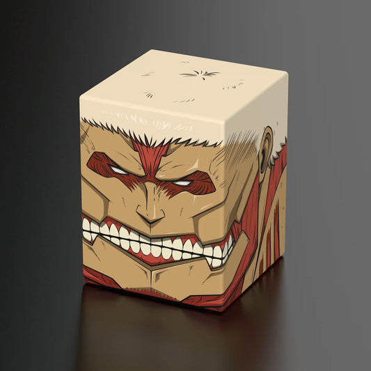Squaroes Boulder 100+ Deck Box Attack on Titan Armored Titan 1ct