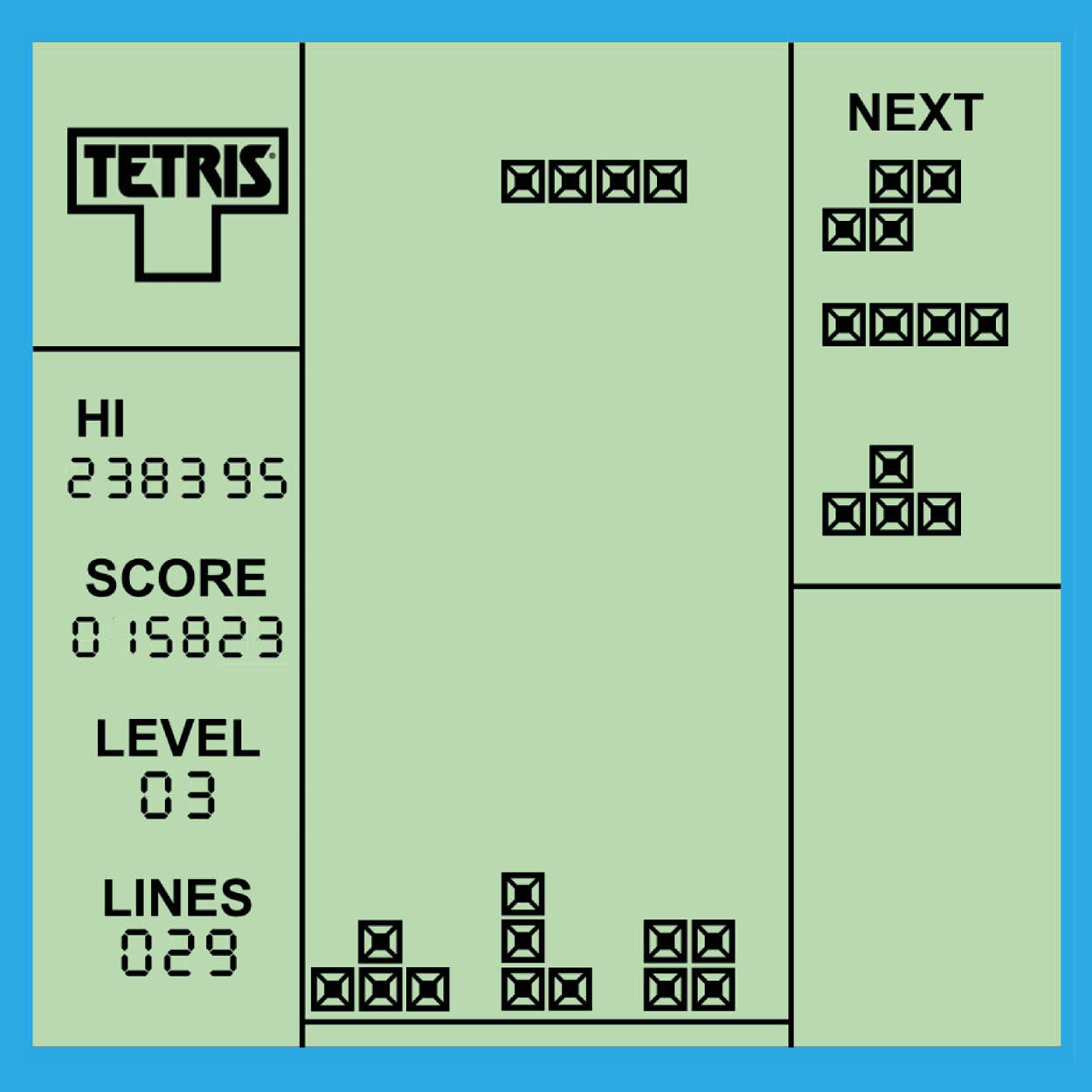 Fizz Creations Tetris Keyring Arcade