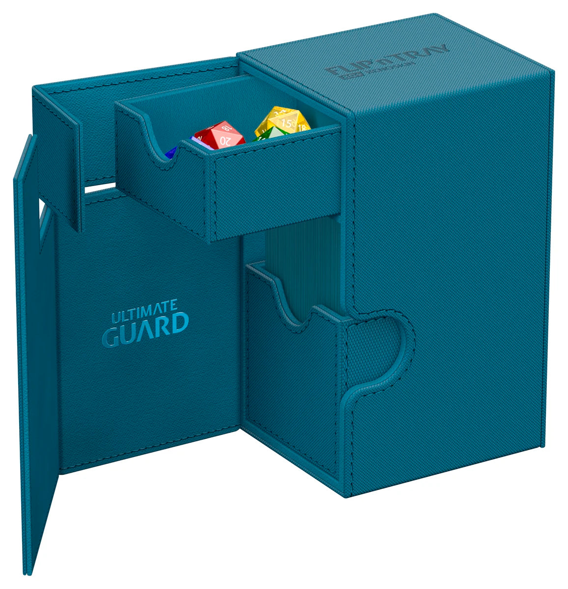 Ultimate Guard 80+ Flip’n’Tray Deck Case – Monocolor Petrol