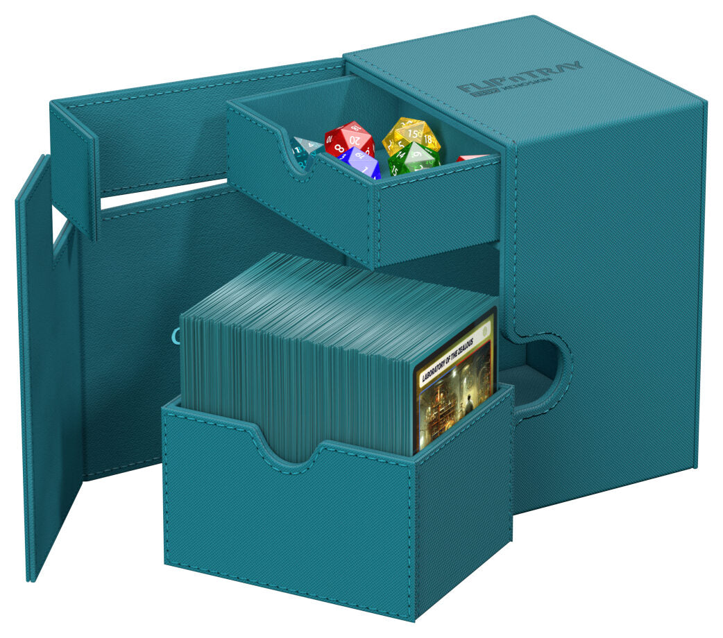 Ultimate Guard 133+ Flip’n’Tray Deck Case - Monocolor Petrol