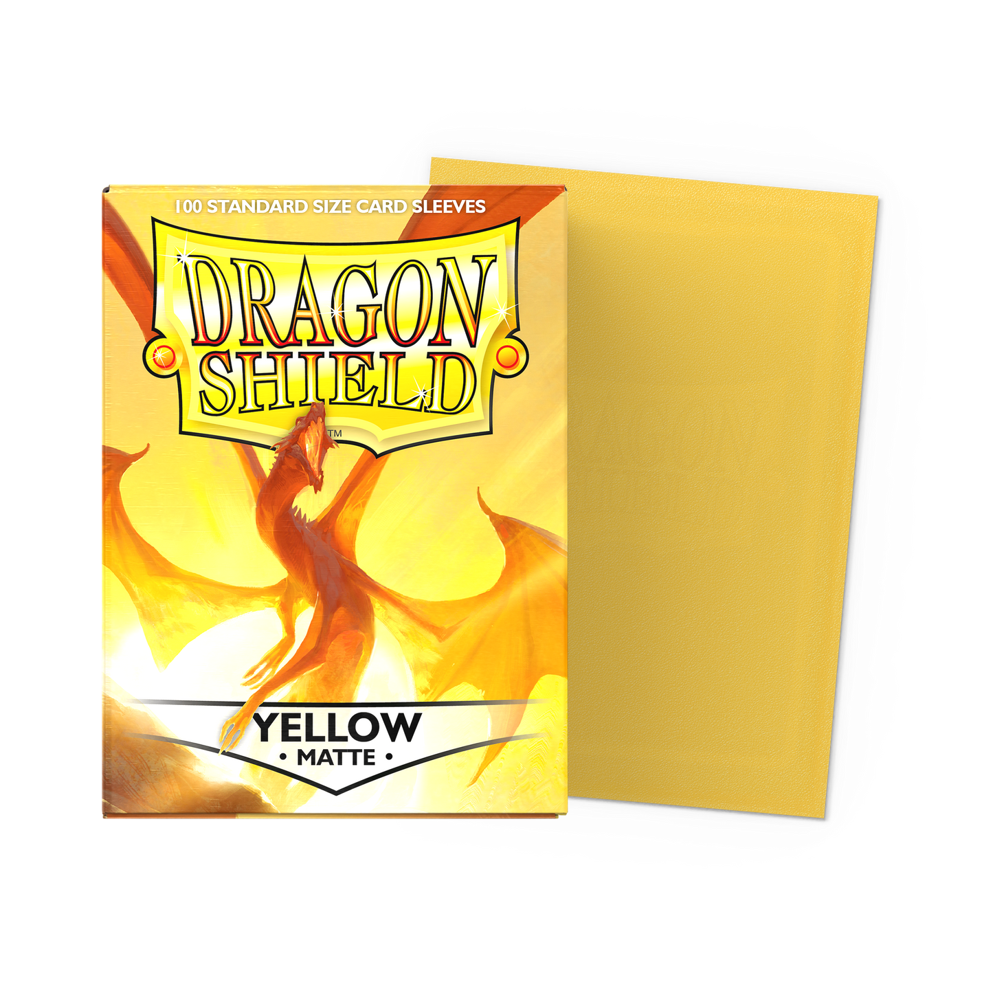 Dragon Shield Sleeves: Standard - Matte Yellow (100 ct.)