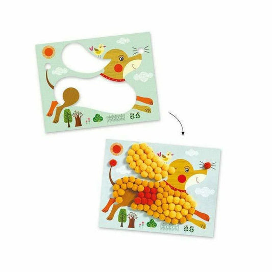 Djeco LPA Collage PomPom Puppies
