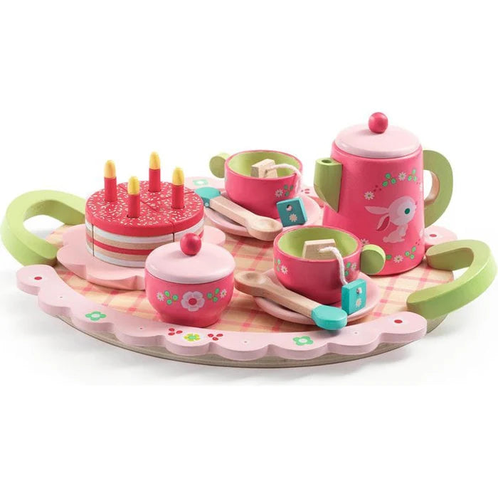 Djeco Lili Rose Tea Party Pretend Play Set