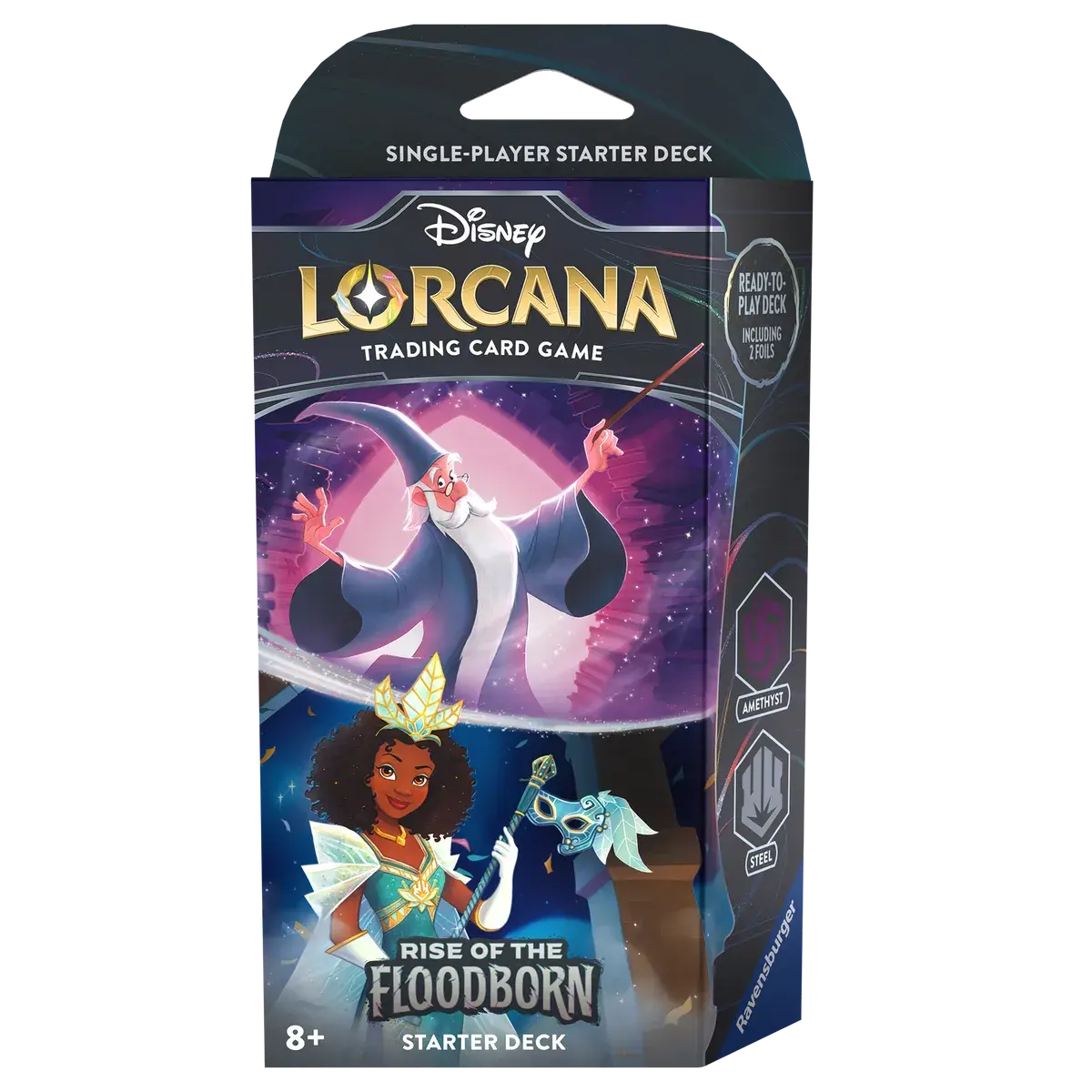 Disney Lorcana TCG: Rise of the Floodborn - Starter Deck - Amethyst & Steel