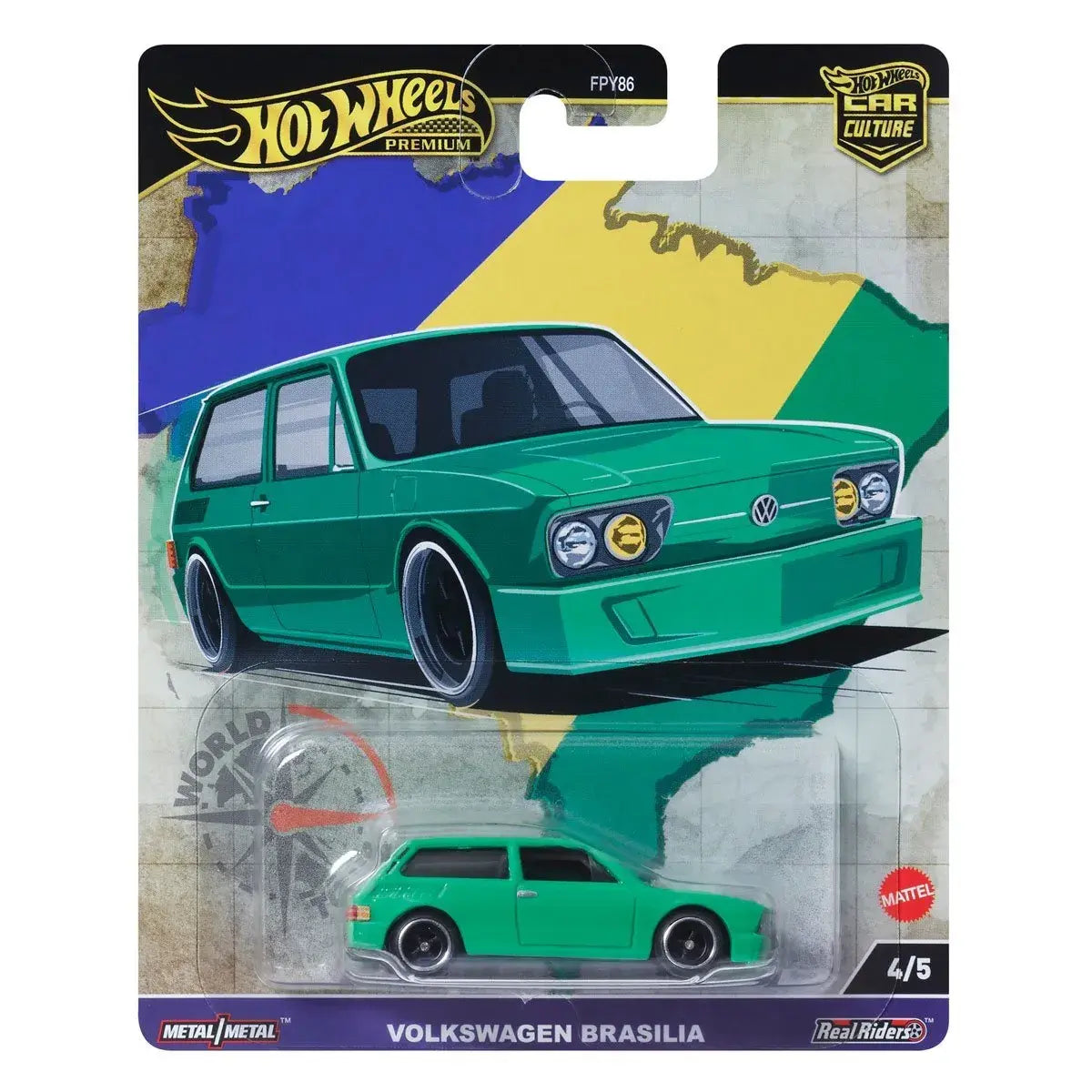 Hot Wheels: Car Culture 2024 Mix 1 - Volkswagen Brasilia T9678