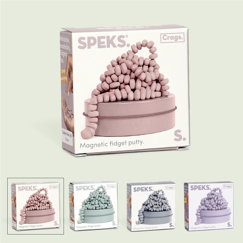 Speks Mini Neutral Crags Magnetic Sensory Fidget Stones