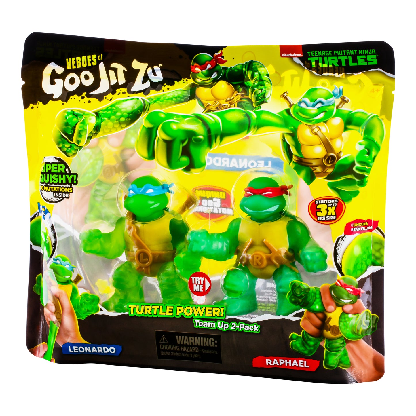 Heroes of Goo Jit Zu Teenage Mutant Ninja Turtles Power Team Leonardo and Raphael 2-Pack