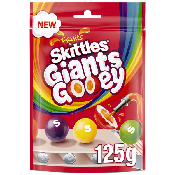 Skittles Giants Gooey Fruits 125g United Kingdom