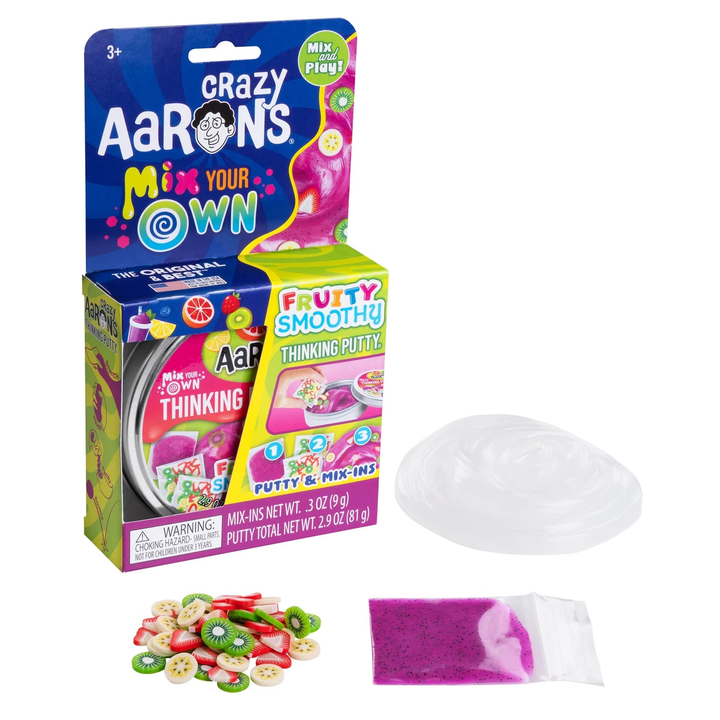 Crazy Aaron's Fruity Smoothy - Mix It Full Size 4" Thinking Putty