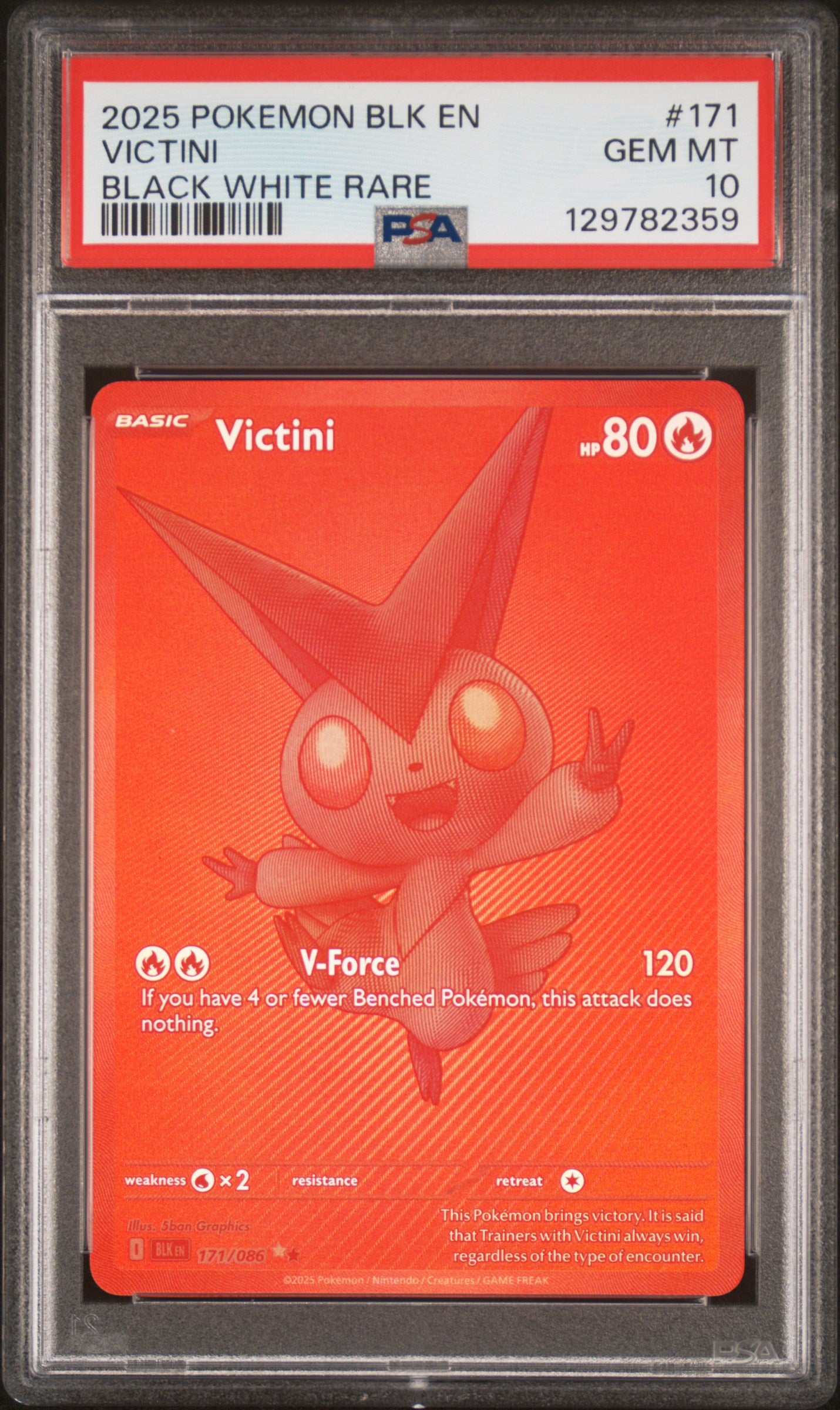 Victini #171/086 Secret Rare PSA 10 – Pokémon Black & White