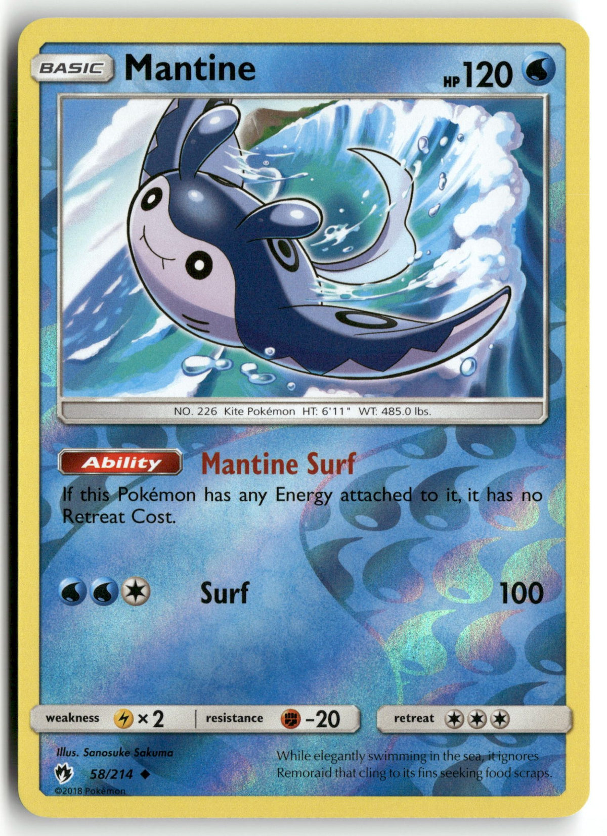 Front + Back scan | Near Mint / English / Reverse Holofoil