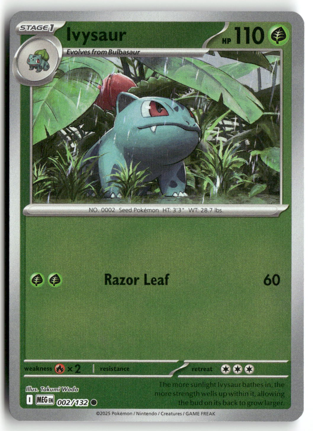 Ivysaur - 002/132 | Near Mint / English / Reverse Holofoil