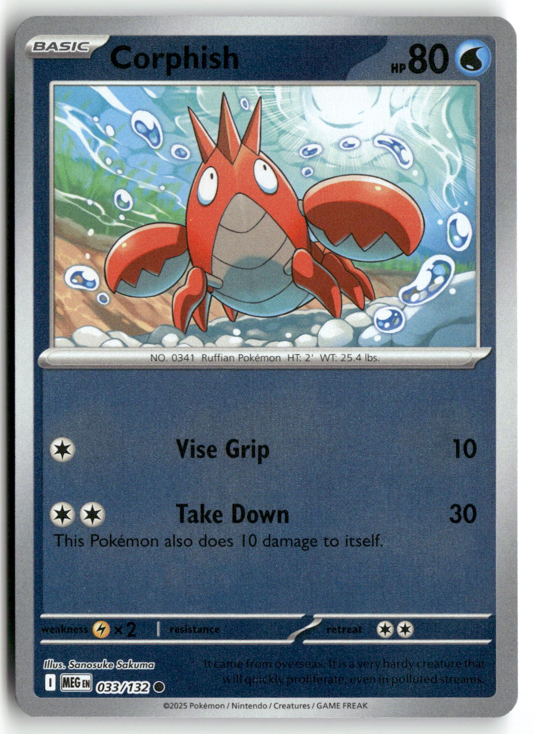 Corphish | Near Mint / English / Reverse Holofoil