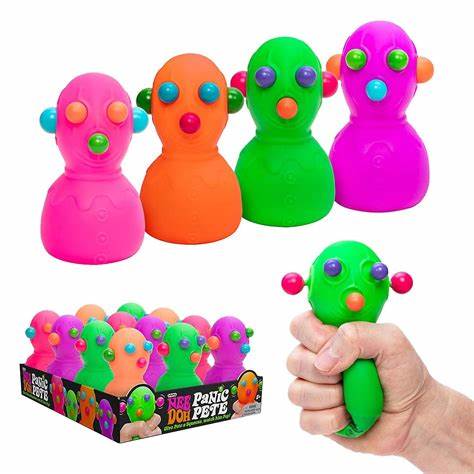 Schylling NeeDoh Panic Pete Squishy Fidget Toy - Assorted Colors