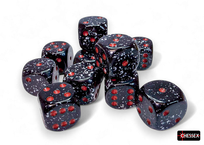 Chessex Speckled Space 16mm d6 Dice Block (12 Dice)