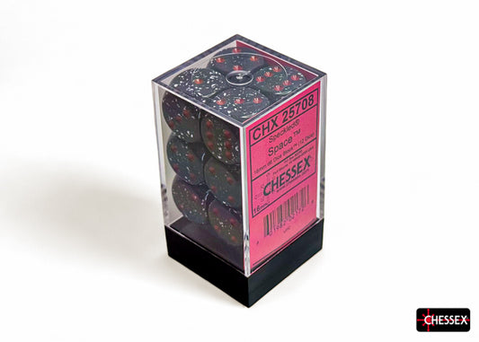 Chessex Speckled Space 16mm d6 Dice Block (12 Dice)