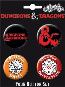 Dungeons & Dragons 4 Button Set 1