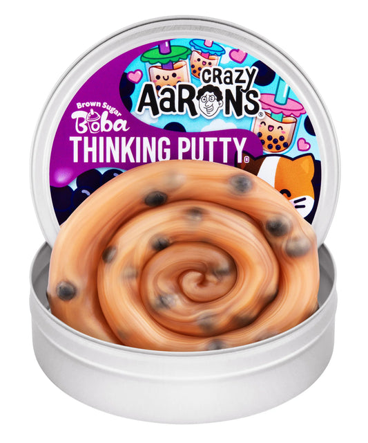 Crazy Aaron's Brown Sugar Boba - Full Size 4" Thinking Putty Tin