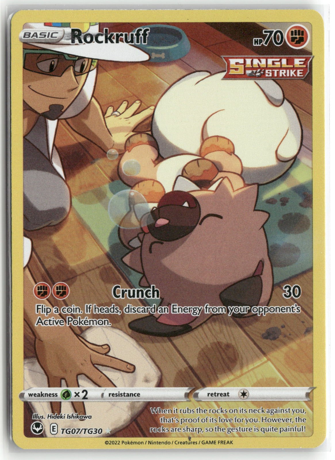 Pokemon Rockruff TG07/TG30 UR 2022 SWSH12: Silver Tempest Trainer Gallery