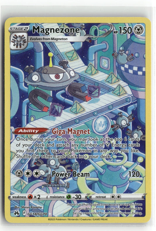 Pokemon Magnezone GG18/GG70 Ultra Rare 2023 Crown Zenith: Galarian Gallery