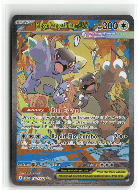 Pokemon Mega Kangaskhan ex 182/132 SIR 2025 ME01: Mega Evolution