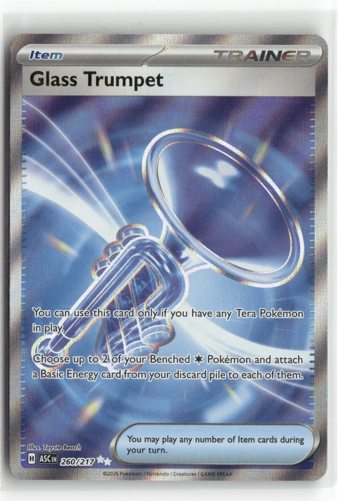 Pokemon Glass Trumpet 260/217 Ultra Rare 2026 ME: Ascended Heroes