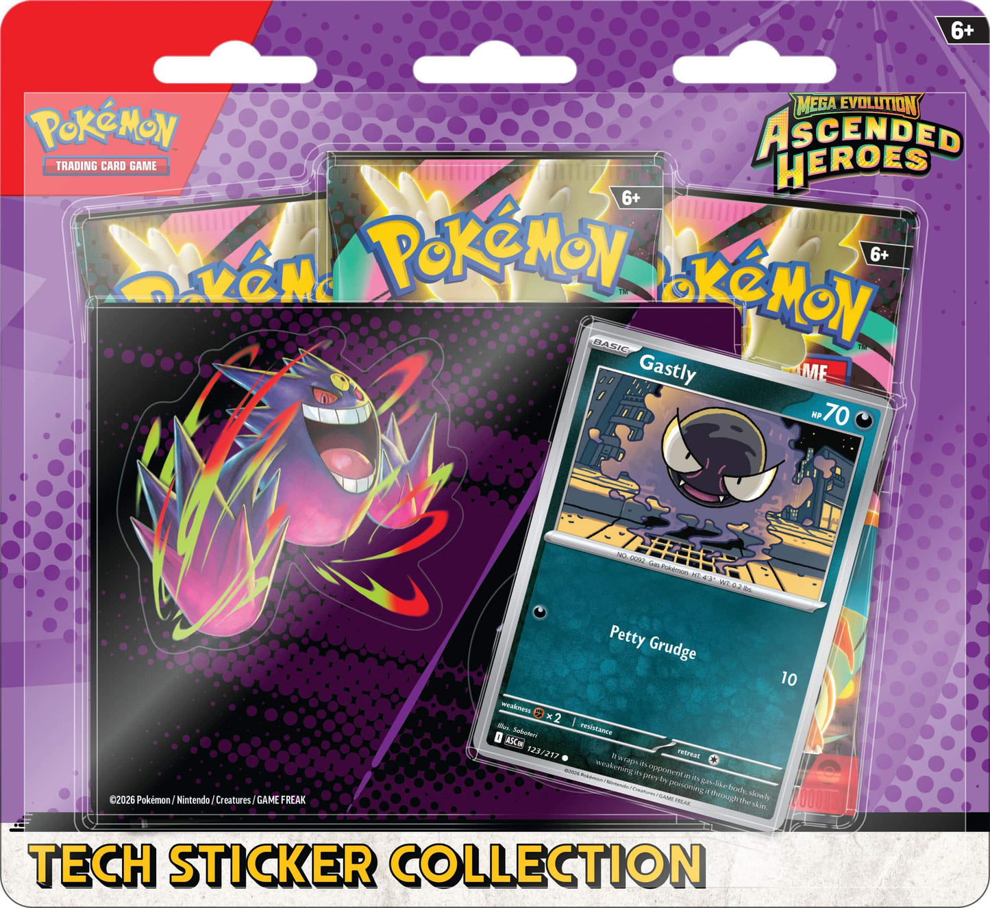 Pokemon TCG: Ascended Heroes Tech Sticker Gastly
