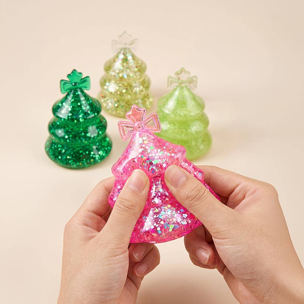 Glitter Christmas Tree Squeeze Squishy Stress Relief Toy