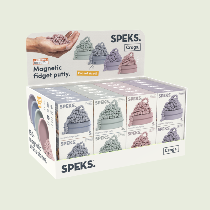 Speks Mini Neutral Crags Magnetic Sensory Fidget Stones