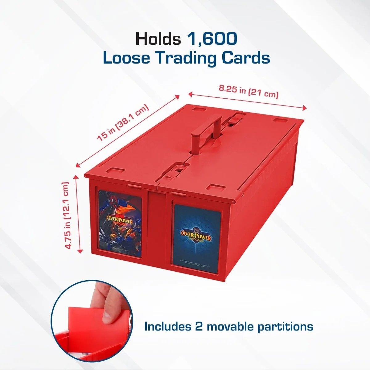 BCW Collectible Card Bin Red 1600