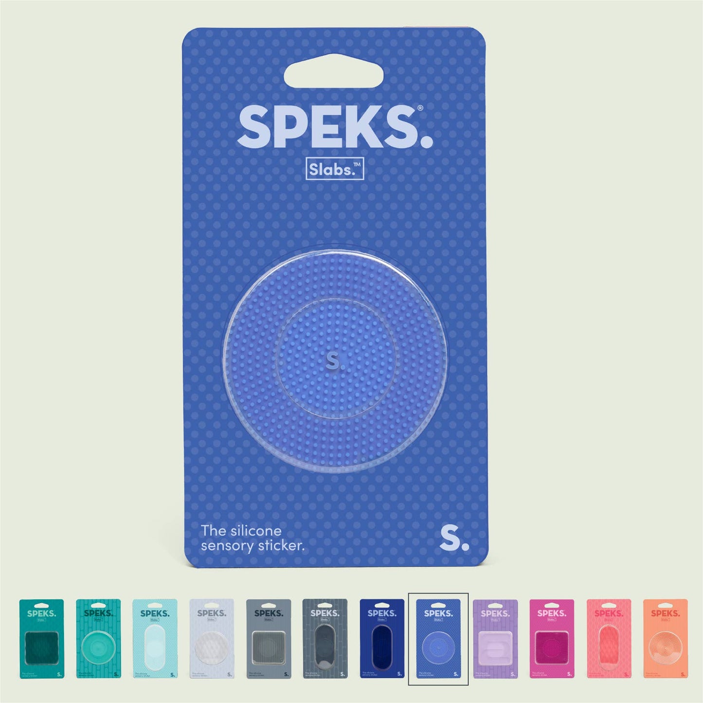 Speks Slabs Silicone Sensory Sticker Fidget – Peel, Stick & Squish Tactile