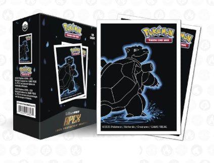 Pokemon TCG: Neon Kanto 105ct APEX Deck Protector Sleeves Blastoise