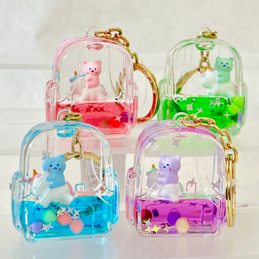 Bear Backpack Floaty Key Charm