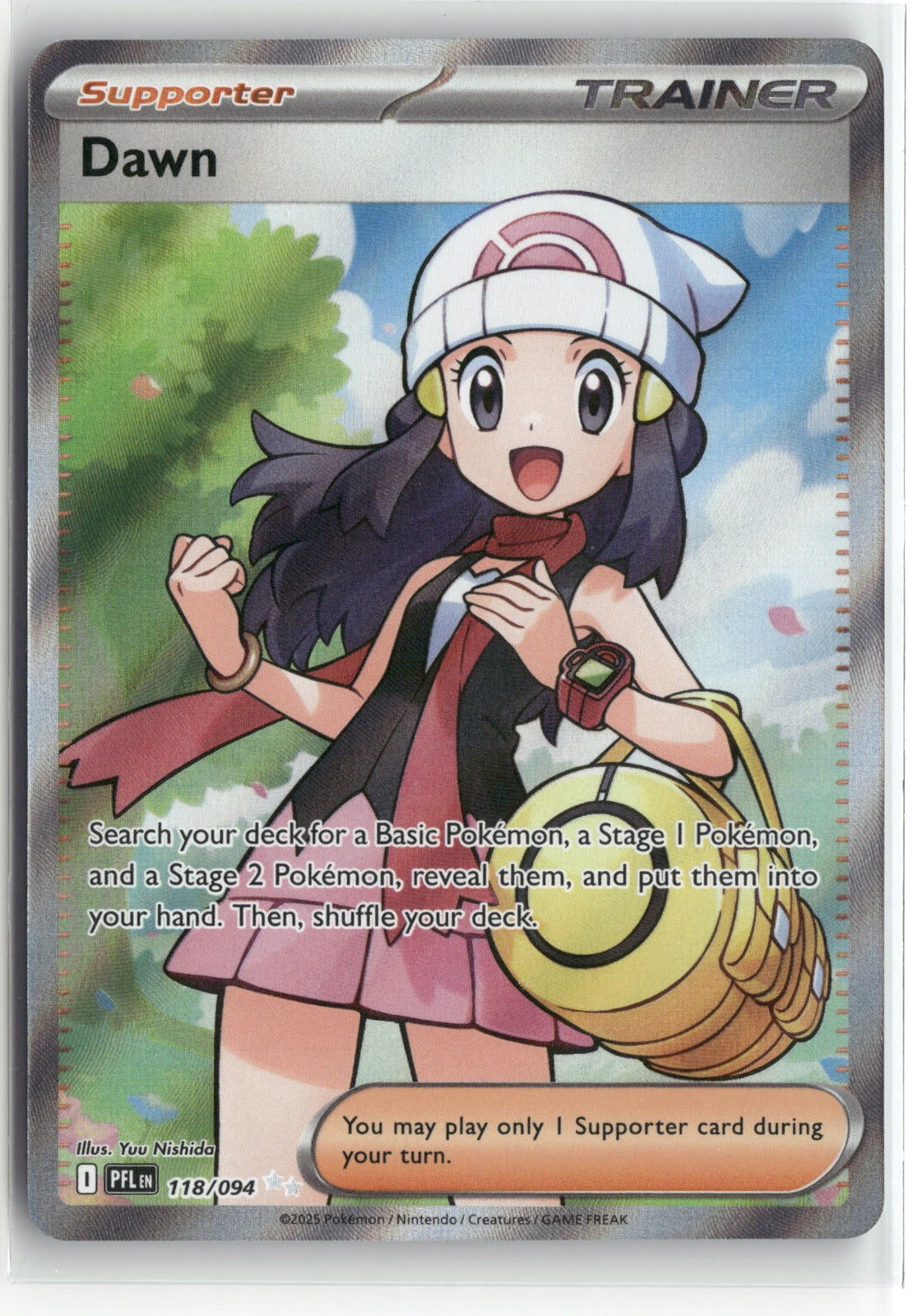 Pokemon Dawn 118/094 Ultra Rare 2025 ME02: Phantasmal Flames