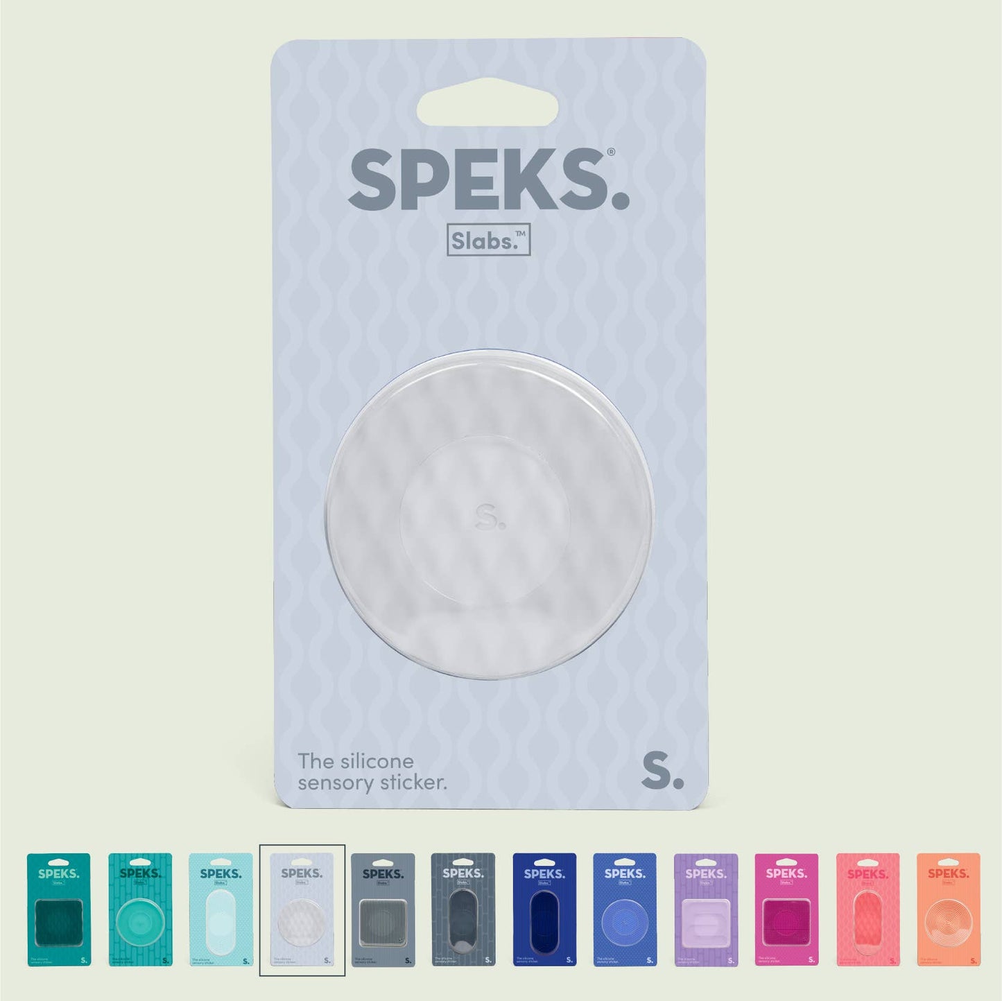Speks Slabs Silicone Sensory Sticker Fidget – Peel, Stick & Squish Tactile