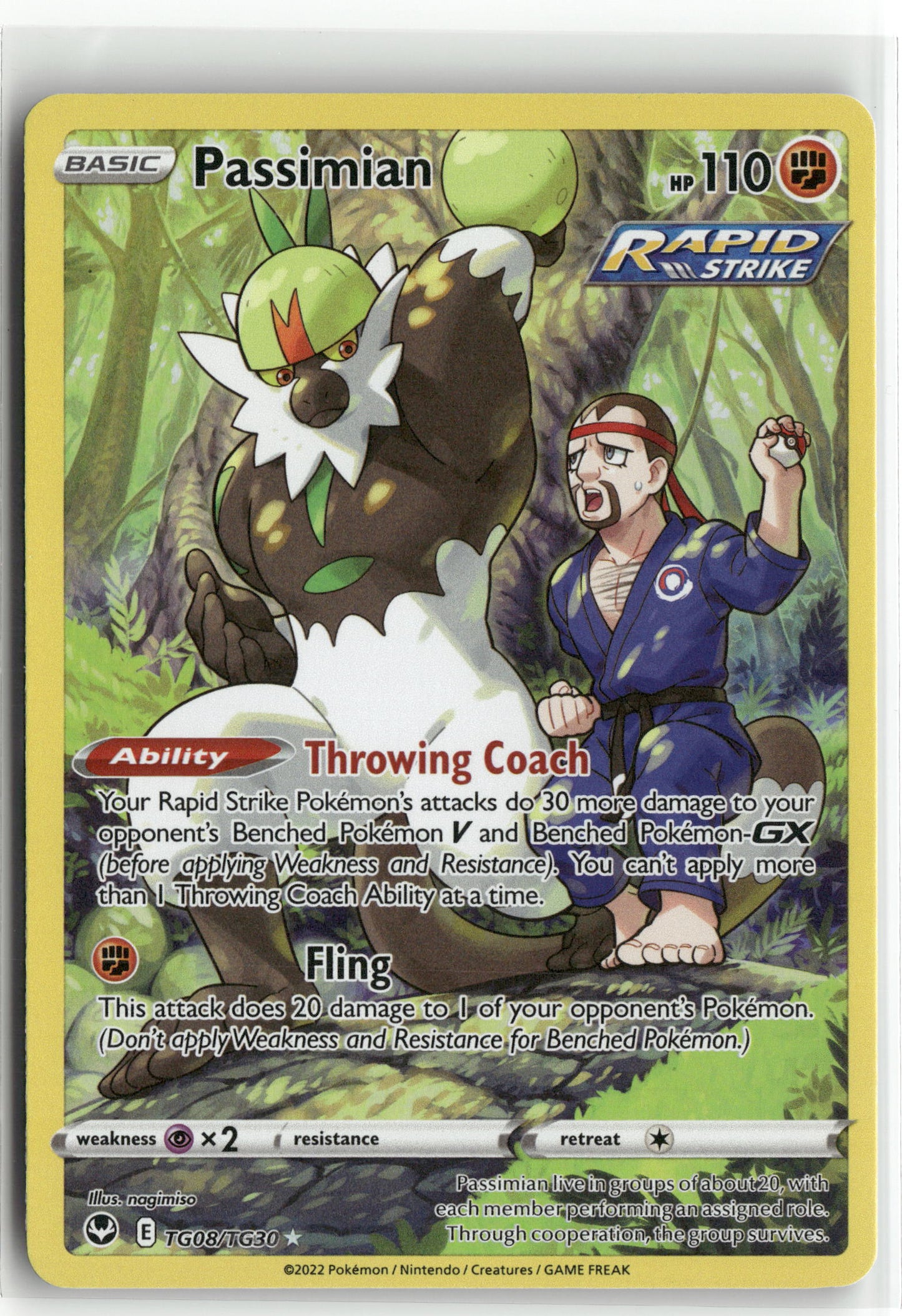 Pokemon Passimian TG08/TG30 UR 2022 SWSH12: Silver Tempest Trainer Gallery