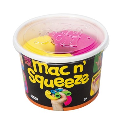 Schylling NeeDoh Mac ’N’ Squeeze Squishy Fidget Toy – Assorted Colors