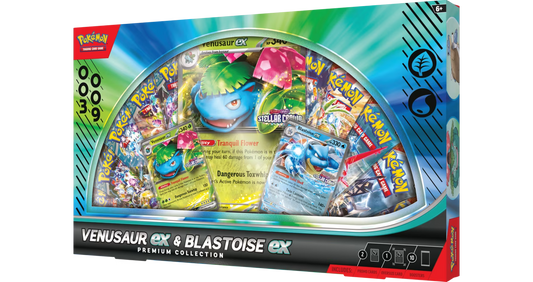 Pokemon TCG: Venusaur Ex And Blastoise Ex Premium Collection Box Gamestop