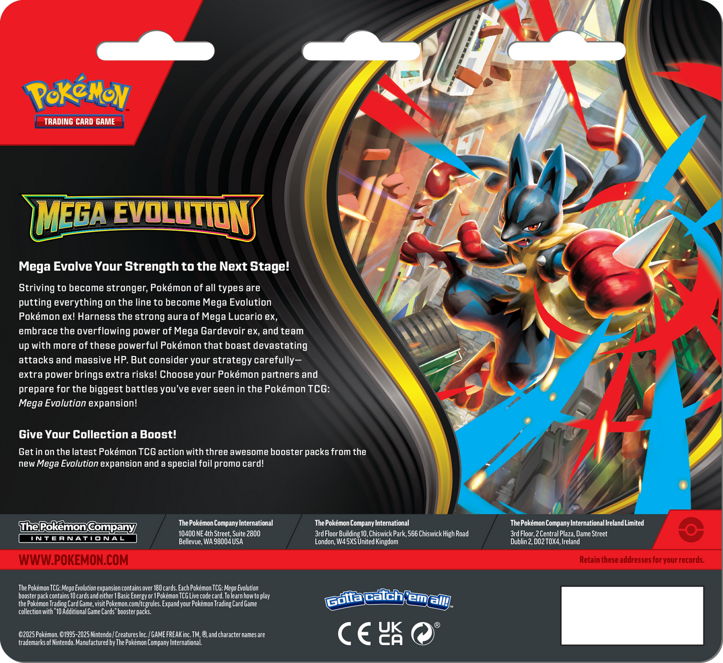 Pokemon TCG: Mega Evolution 3 Pack Blister