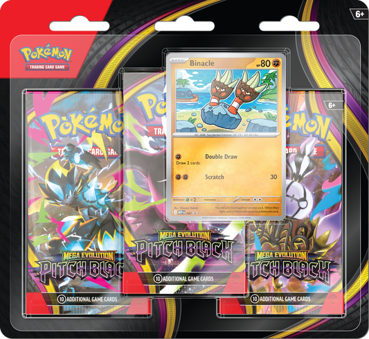 Pokémon TCG: Mega Evolution—Pitch Black Three-Booster Blister