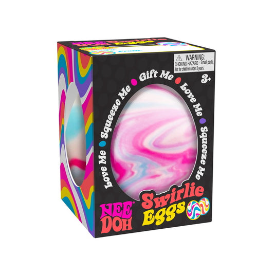 Schylling Needoh Swirlie Egg Squishy Fidget Toy Multicolor 1ct