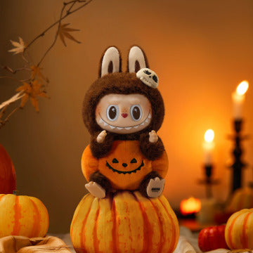 THE MONSTERS Labubu Happy Halloween Party Series-Sitting Pumpkin Vinyl Plush Pendant