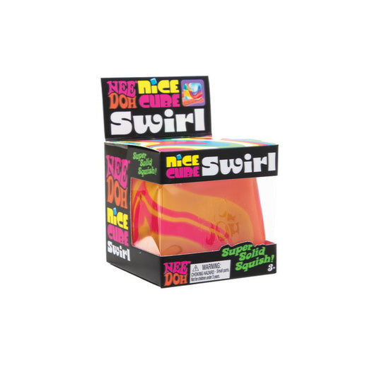 Schylling NeeDoh Swirl Nice Cube Squishy Fidget Toy - Assorted Colors