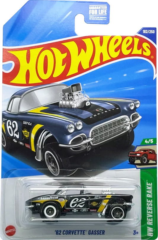 Hot Wheels 2025 ‘62 Corvette Gasser HW Reverse Rake Super Treasure Hunt