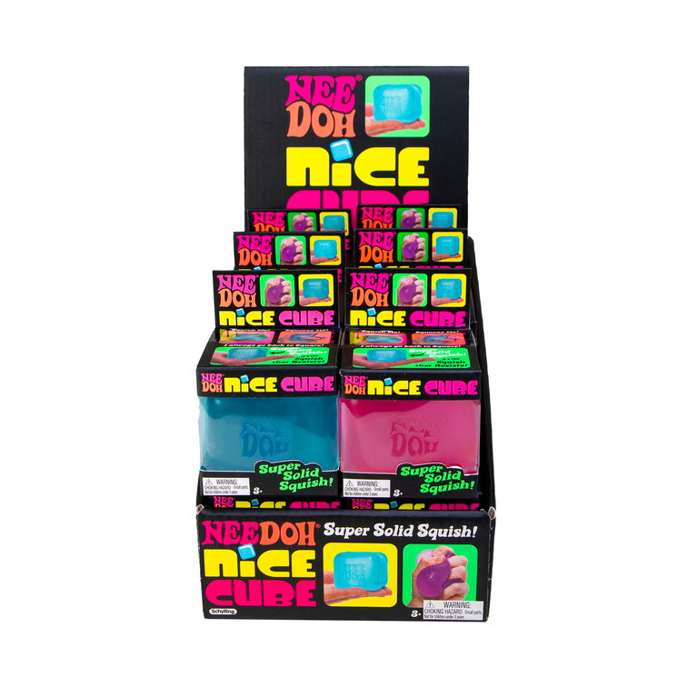 Schylling NeeDoh Nice Cube Squishy Fidget Toy Multicolor 1ct