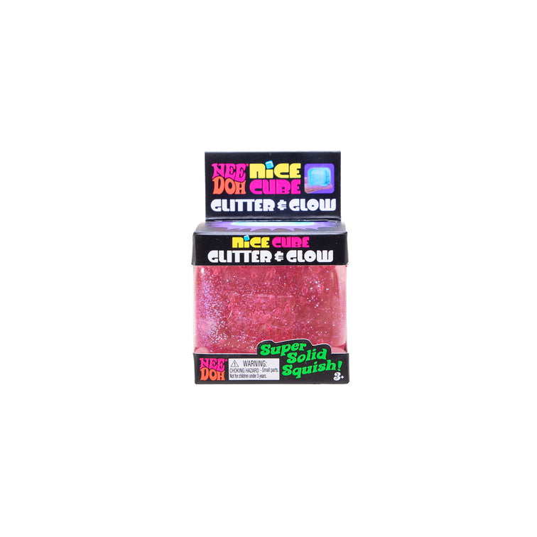 Schylling  NeeDoh Glitter Glow Nice Cube Pink