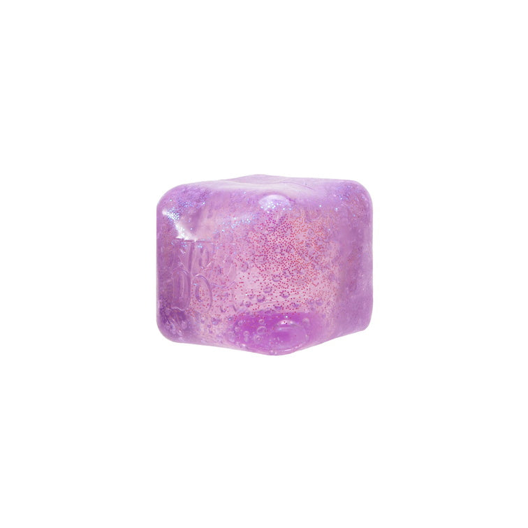 Schylling NeeDoh Glitter Glow Nice Cube Purple